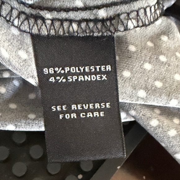 MSK Black and White Striped Polka Dot Midi Dress - Picture 7 of 8